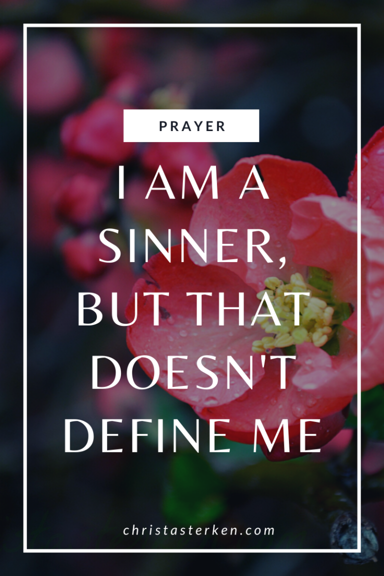 I am a sinner but that doesn't define me