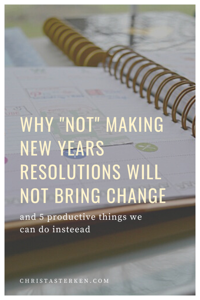 Set goals instead of resolutions