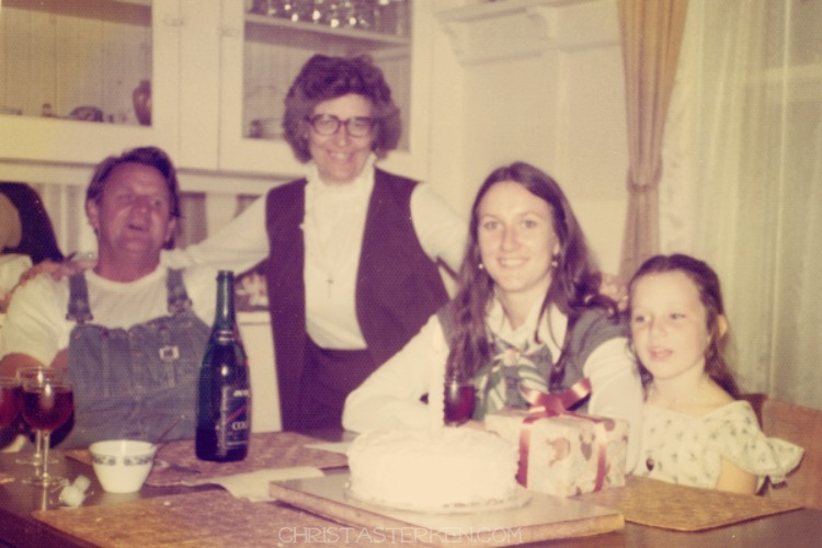 vintage birthday snapshot