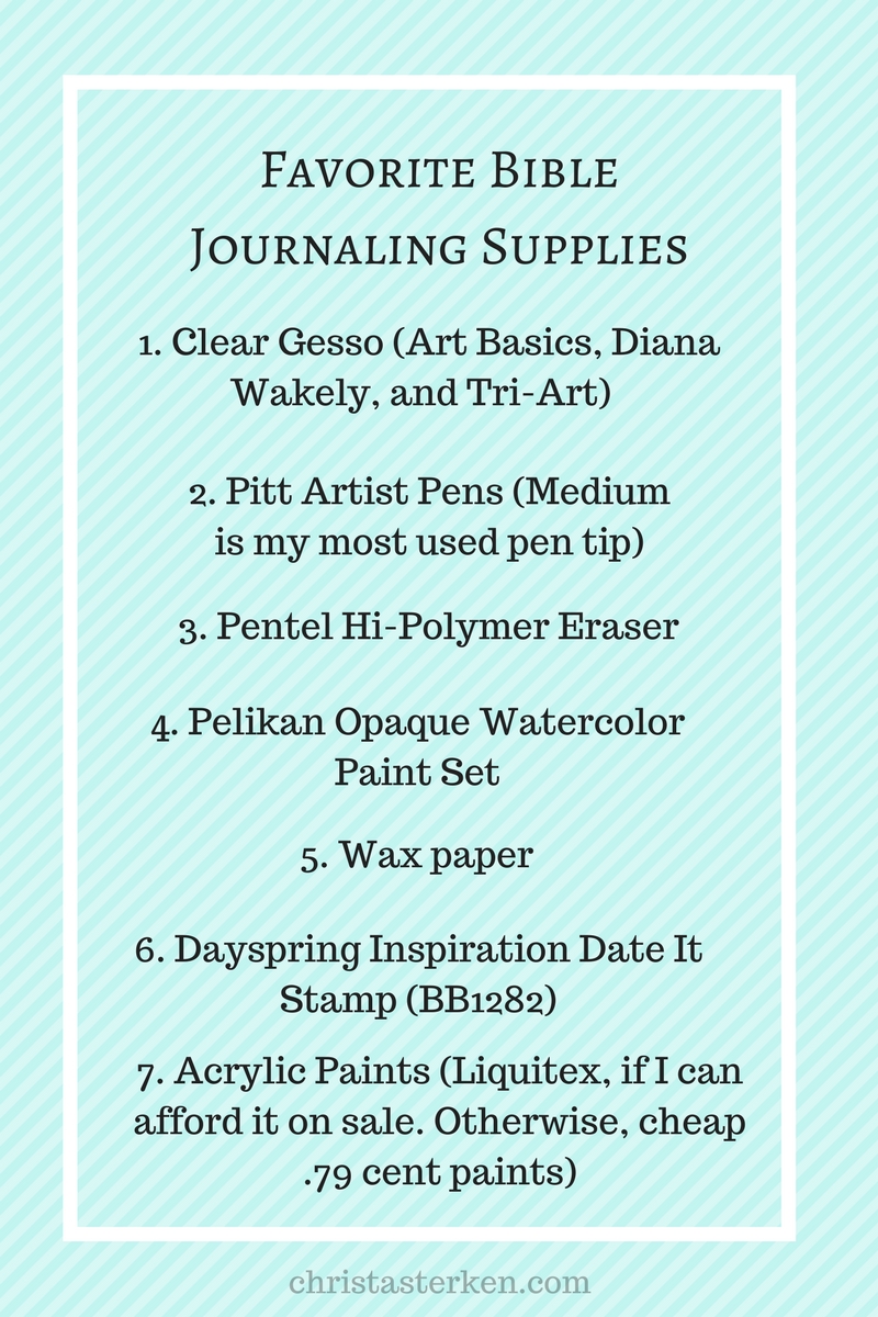 The Ultimate Bible Journaling Supply List – The Delightful Resource